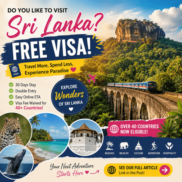 Sri Lanka Introduces Free Visa