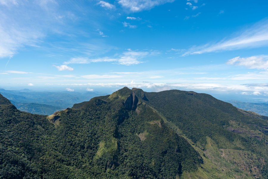 Green peaks of the Knuckles mountain range