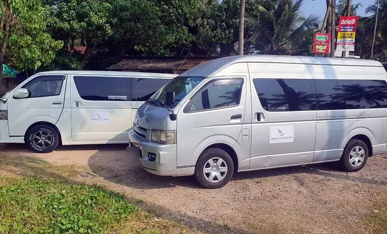 Lanka Tour Host Toyota HiAce KDH high-roof vans