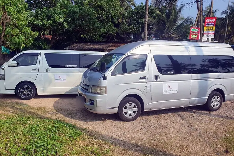 Lanka Tour Host Toyota HiAce KDH high-roof vans