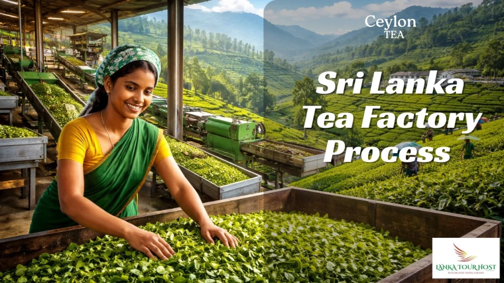 Video: Tea factory and plantation, Nuwara Eliya
